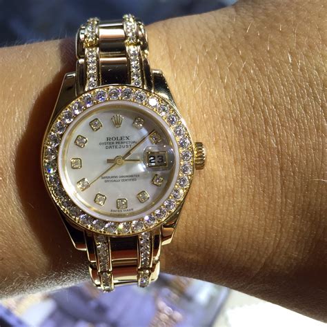 women's rolex watch with diamonds|vintage Rolex women's diamond watch.